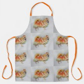 Duitse Spitz Pommeren Waterverf Pet Dog Apron Schort (Voorkant)
