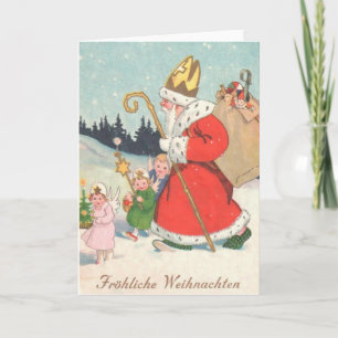 Duitse St. Nickolas kerst Kaart