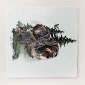 Duitse Staande Draadhar Legpuzzel (Horizontaal)