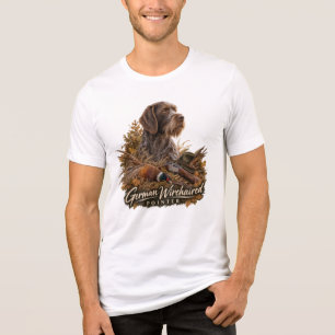 Duitse Staande Draadhar Tri-Blend Shirt