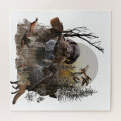 Duitse Staande Draadharige Pointer Legpuzzel (Horizontaal)