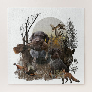 Duitse Staande Draadharige Pointer Legpuzzel