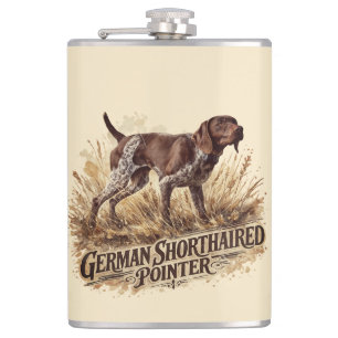 Duitse Staande Hond Heupfles