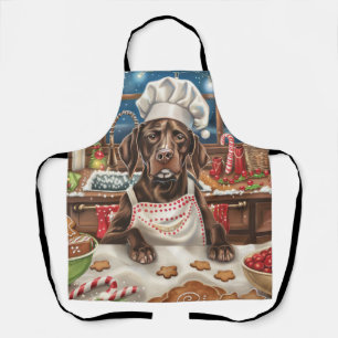 Duitse Staande Hond Kerstbakken: Feestelijk Schort
