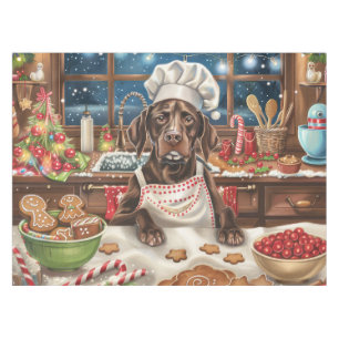 Duitse Staande Hond Kerstbakken: Feestelijk Tafelkleed