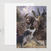 Duitse Staande Hond Ruwhaar Kaart (Voorkant / Achterkant)