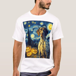 Duitse Staande Pointer 1 Schattige Hond Halloween T-shirt