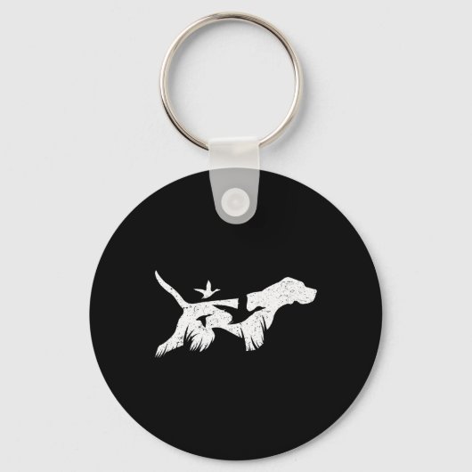 Duitse Staande Pointer Gsp Jachthonden  Sleutelhanger (Voorkant)