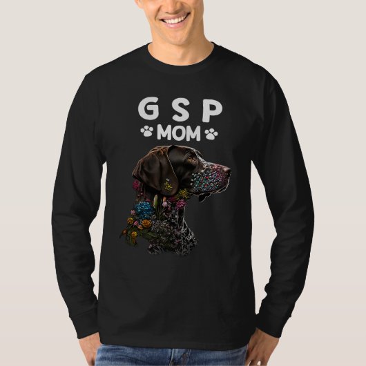 Duitse Staande Pointer GSP Moeder T-shirt (Voorkant)