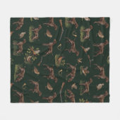 Duitse staande pointers fleece deken (Voorkant (Horizontaal))