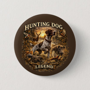 Duitse staande pointers ronde button 5,7 cm