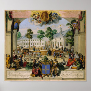 Duitse stad Lingen (1700) Poster