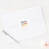 Duitse Sticker leeft (Envelop)