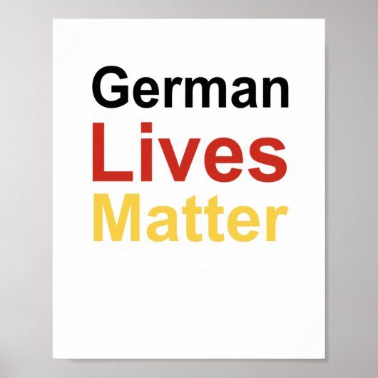 Duitse Sticker leeft Poster (Voorkant)