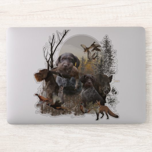 Duitse Sticker Wirehaire Pointer (GWP) (Computer)