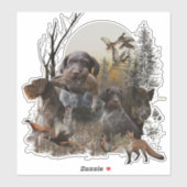 Duitse Sticker Wirehaire Pointer (GWP) (Vel)