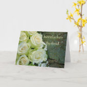 Duitse sympathikaart, Herzliches beileid Kaart (Gele Bloem)