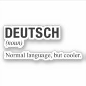 DUITSE Taal Sticker (Voorkant)
