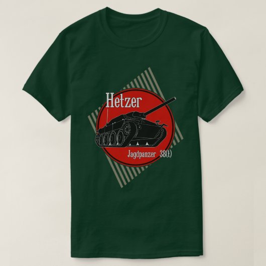 Duitse tankjager Hetzer T-shirt (Design voorkant)