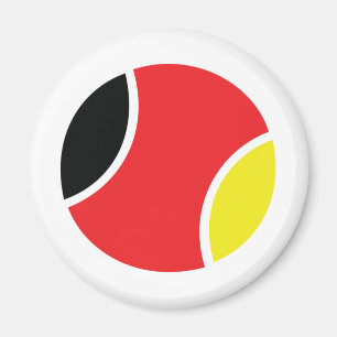 duitse tennisbalpictogram magneet