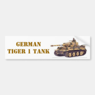 DUITSE TIGER 1 TANK BUMPERSTICKER
