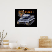 Duitse Tiger 1 Tank Poster (Keuken)