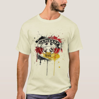 Duitse trots waterverfspatten t-shirt