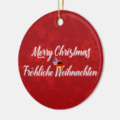 Duitse tweetalige vakantieverval keramisch ornament (Links)