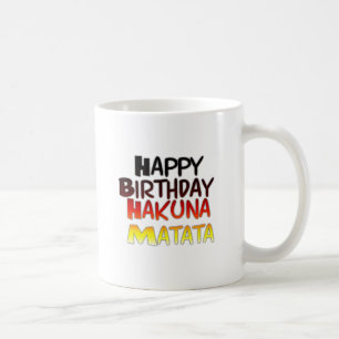 Duitse verjaardag Hakuna Matata Art Print Koffiemok