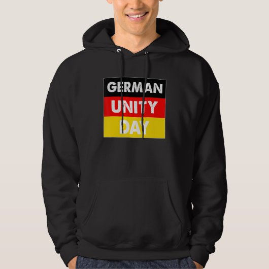 Duitse vlag 3 oktober viering Duitsland Hoodie (Voorkant)
