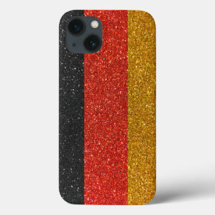 Duitse vlag Berlijn Glitter Stylish iPhone 13 Hoesje