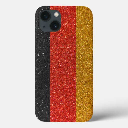 Duitse vlag Berlijn Glitter Stylish Case-Mate iPhone Case (Achterkant)