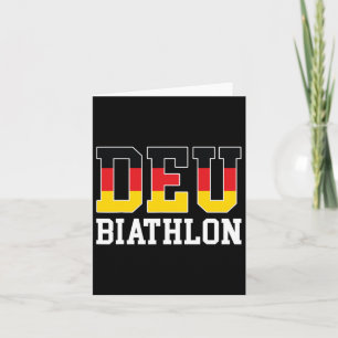 Duitse Vlag Biatleet - Duits Deu Biatlon  Kaart