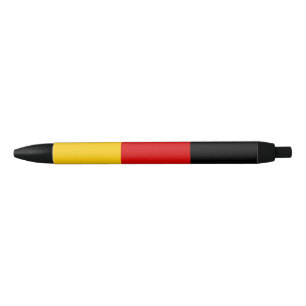 Duitse vlag blauwe inkt pen