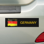 Duitse vlag bumpersticker (Op auto)