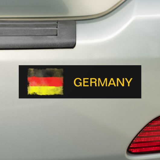 Duitse vlag bumpersticker (Op auto)