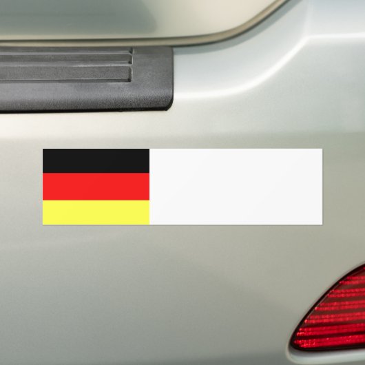 Duitse vlag bumpersticker (Op auto)