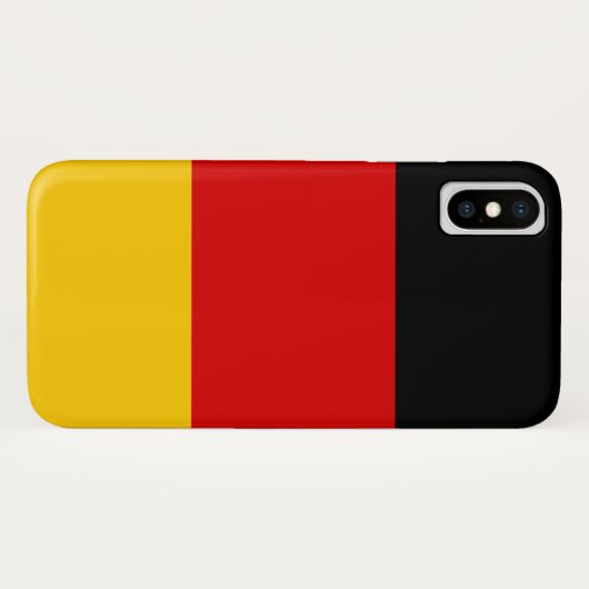 Duitse vlag Case-Mate iPhone case (Achterkant (horizontaal))