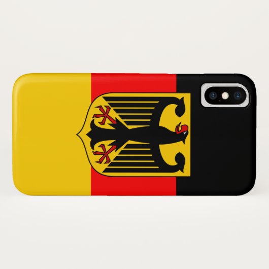 Duitse vlag Case-Mate iPhone case (Achterkant (horizontaal))