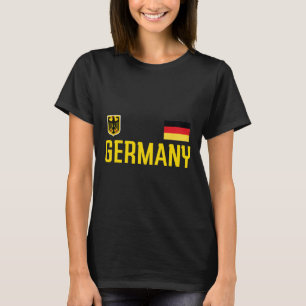 Duitse Vlag Deutschland Voetbal Fan Mannen W T-shirt