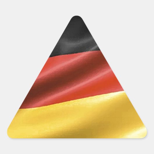 Duitse vlag driehoek sticker (Voorkant)