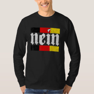 Duitse Vlag Duitsland Germany Nee Duitse Roots T-shirt