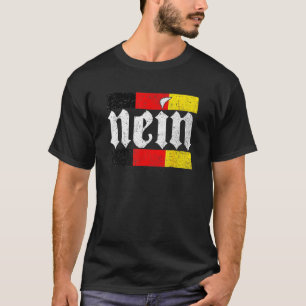 Duitse vlag Duitsland Nein German Roots T-shirt