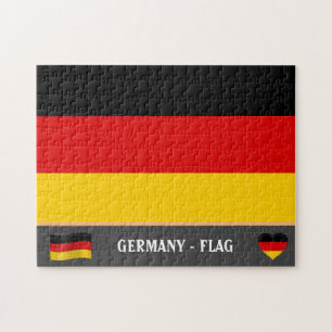 Duitse vlag en Duits land/Duitsland Legpuzzel