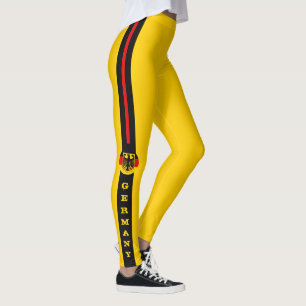 Duitse vlag en Duitse mode patriotten/sportbeen Leggings