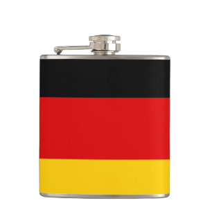Duitse vlag en reizen Duitsland/sportfans Heupfles