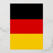 Duitse vlag folie uitnodiging (Voorkant)