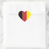 Duitse vlag hart sticker (Tas)