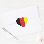 Duitse vlag hart sticker (Envelop)