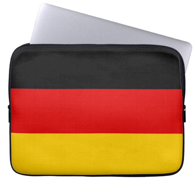 Duitse vlag laptop sleeve (Voorkant)